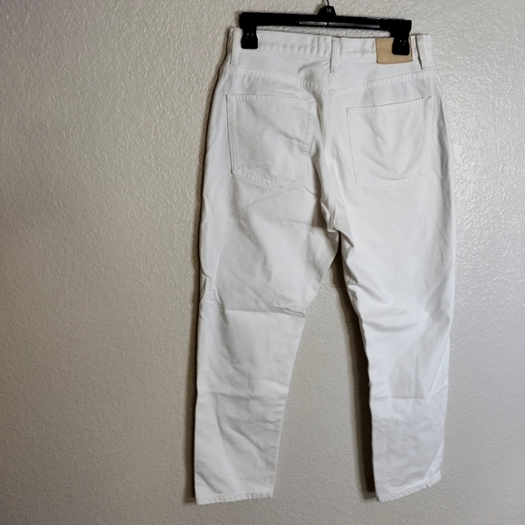 Everlane  the cheeky jeans crop white Sz 28 - Picture 8 of 11